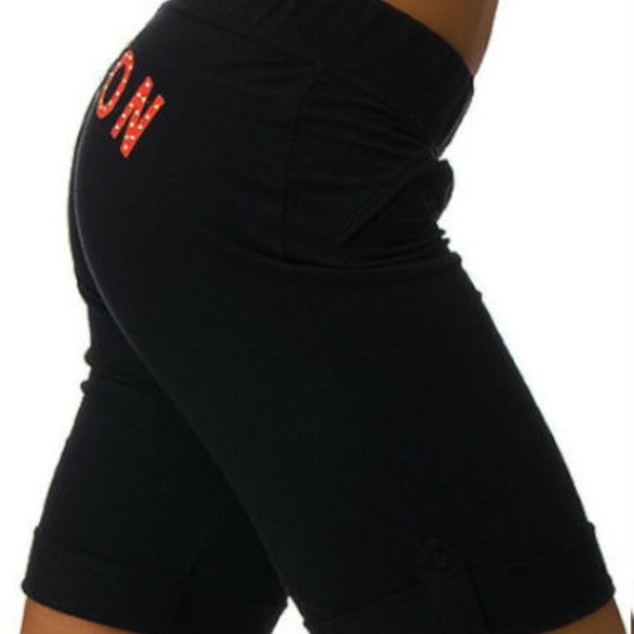 NEW ! Beyonce Dereon Stretch logo Bling Bike Shorts RED PLUS 3X 22 24 - Picture 14 of 17